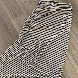 Black/White Striped Maxi Skirt (J. Crew)